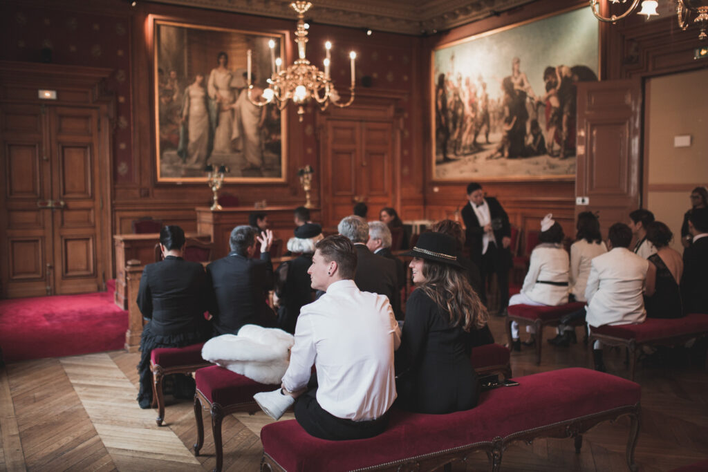 Wedding ceremony in Paris